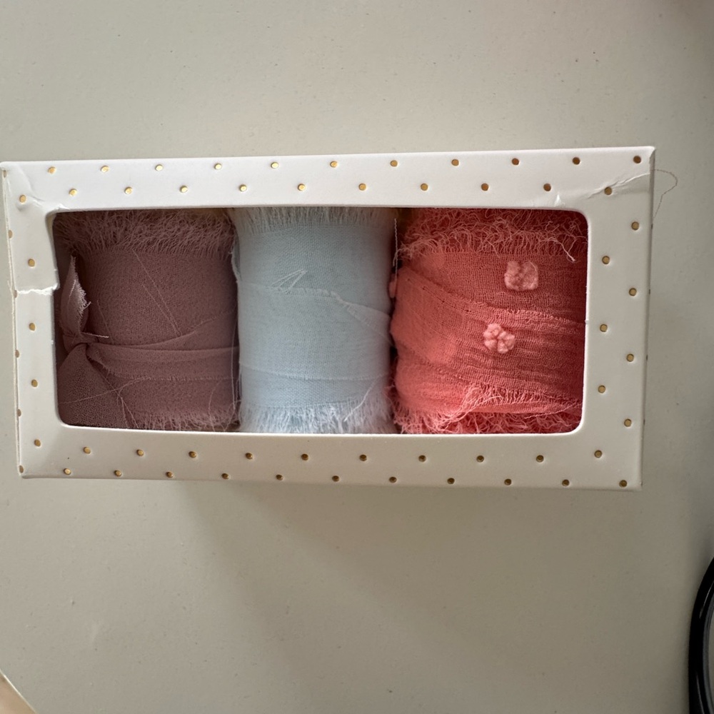 OLF hand frayed ribbon